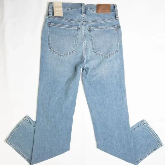 NEW Madewell Supersoft Stovepipe Jeans Plattwood, size 24 - Picture 12 of 16